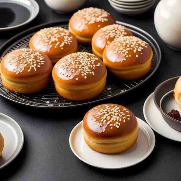 Плюшки с изюмом и сахарной глазурью